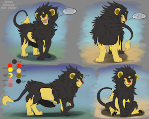 Kuro Luxray Ref Sheet 2