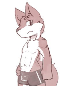 brown wolf