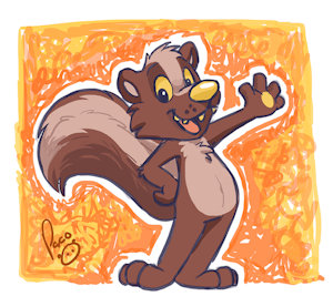 Cartoon skunk