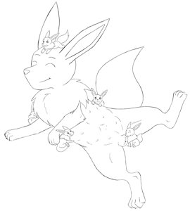 8 tiny eeveez