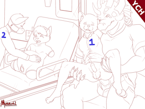 Waiting Room (YCH auction plus free character slot)