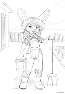 Bunny Farmer Girl