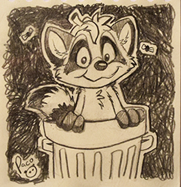 Stinky raccoon
