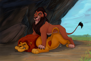 Patreon Sketch. Scar Dominating Mufasa