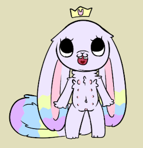 A Queen Bunny and a Bundog