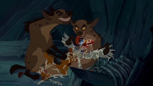 Hyenas Raping Simba and Zazu
