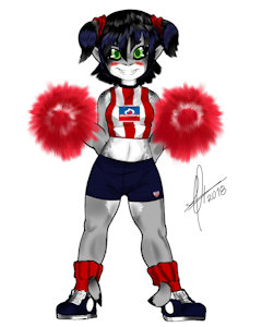 Shark girl Kila Cheerleader