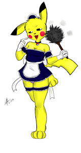 Maid Pikachu!