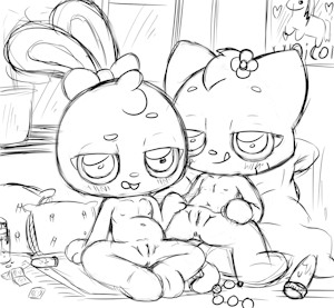 Female playkids sketches