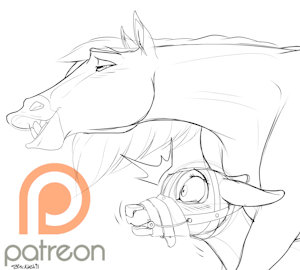 Patreon art: Faline X Spirit