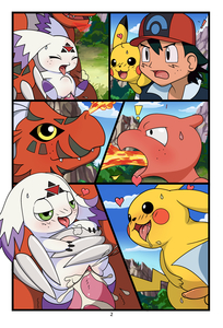 Digimon VS Pokemon comic updated page 2 