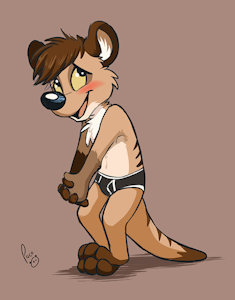 Titash in undies.