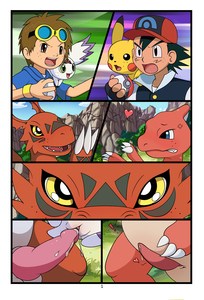 Digimon VS Pokemon comic 