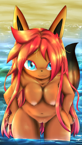 shion nude at the beach