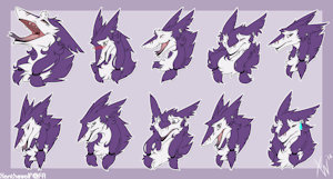 Feralune Sergal Stickers