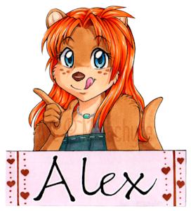 [Badge] Alex Cutout Badge