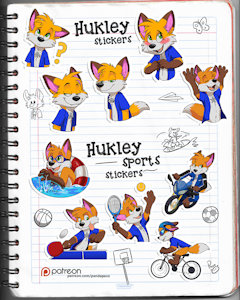 Hukley stickers
