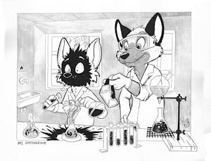 NSFW #Inktober 2018: Laboratory Problems