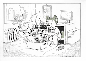 NSFW #Inktober 2018: Broken Heater