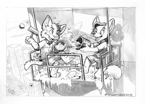NSFW #Inktober2018 Day 5: Soap