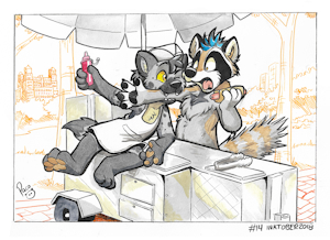 NSFW #Inktober2018 Day 14: Junk food
