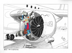 NSFW #Inktober2018 Day 21: Cheap Flights