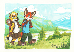 Impressionist hiking