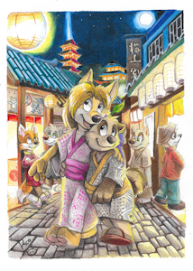 Japan night time