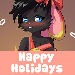 [Commission] Firebunny for christmas!