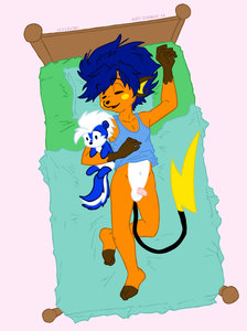Lilchu in bed
