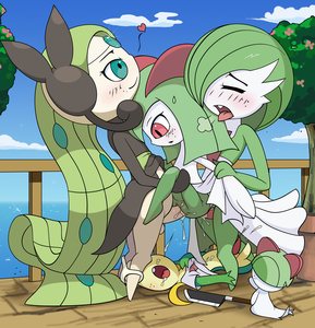 snivy gets a cum bath 2