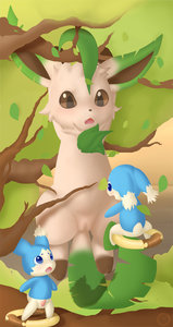 leafeon trapped in a tree