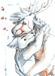 Big hug to my love <3 By Mlice