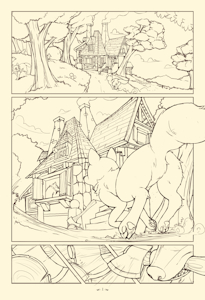 Little Red Riding Pig Page One