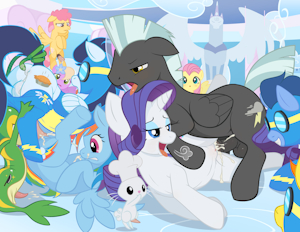 The wings on Rarity was The last straw for spike