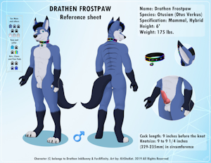 COMM - Drathen's Ref sheet SFW and NSFW version
