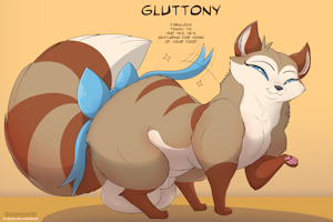 Gluttony Tanuki - Oversexed Evolutions