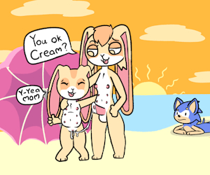 Cream and Vanilla beach fun