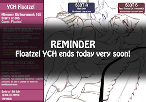 REMINDER Floatzel YCH auction closing soon.