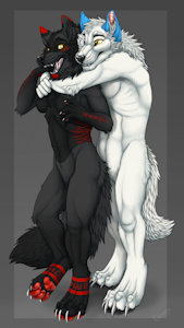 "little hug for my little sister <3" by Fleonnix