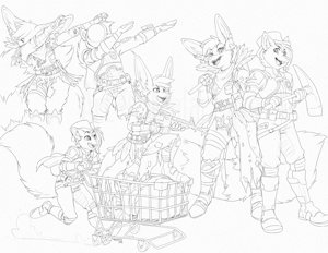[CM] Flare Dark Digital Sketch Page
