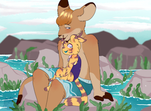 down by the water