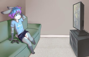 Chilling and gaming.