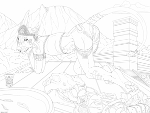 LATW: Ritual of Life (line art)