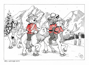 #Inktober2019 WorldTour. Day 2: Canada