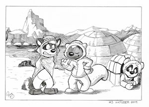 #Inktober2019 WorldTour Day 3: Greenland