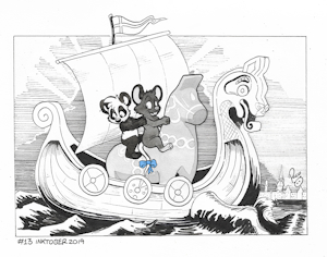 #Inktober2019 WorldTour Day 13: Sweden