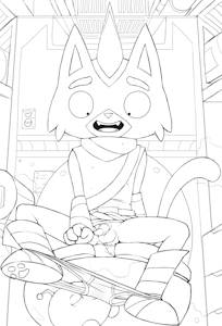 Sniffing little Cato