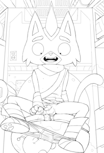 Sniffing little Cato
