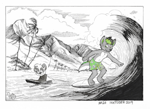 #Inktober2019 WorldTour Day26: Hawaii